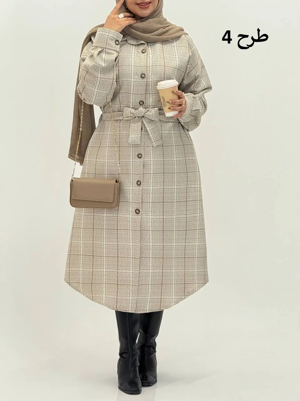 3564-مانتو پاییزه شایلین